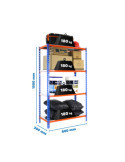Estanteria 1500x800x300 SIMONCLICK MINI 4/300 1500 AZUL/NARANJA/GALVA marca SIMONRACK
