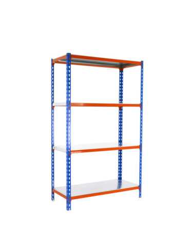 Estanteria 1500x800x300 SIMONCLICK MINI 4/300 1500 AZUL/NARANJA/GALVA marca SIMONRACK 2