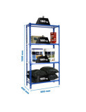 Estanteria 1500x800x400 SIMONCLICK MINI 4/400 1500 AZUL/BLANCO marca SIMONRACK