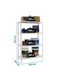 Estanteria 1500x800x400 SIMONCLICK MINI 4/400 1500 BLANCO/BLANCO marca SIMONRACK