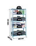 Estanteria 1800x800x300 SIMONCLICK MINI 5/300 AZUL/BLANCO marca SIMONRACK