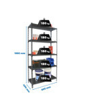Estanteria 1800x800x400 SIMONCLICK MINI 5/400 ANTRACITA/ANTRACITA marca SIMONRACK