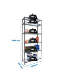 Estanteria 2500x800x400 SIMONCLICK MINI 6/400 ANTRACITA/BLANCO marca SIMONRACK