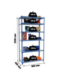Estanteria 2500x800x400 SIMONCLICK MINI 6/400 AZUL/GALVA marca SIMONRACK
