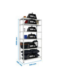 Estanteria 2500x800x500 SIMONCLICK MINI 6/500 GALVA/GALVA marca SIMONRACK