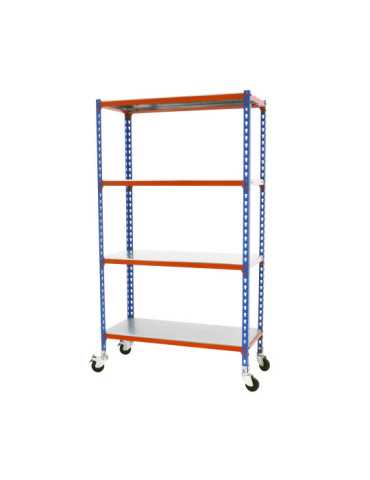Estanteria 1575x900x500 SIMONCLICK MOBILE 4/500 1500 AZUL/NARANJA/GALV marca SIMONRACK 2
