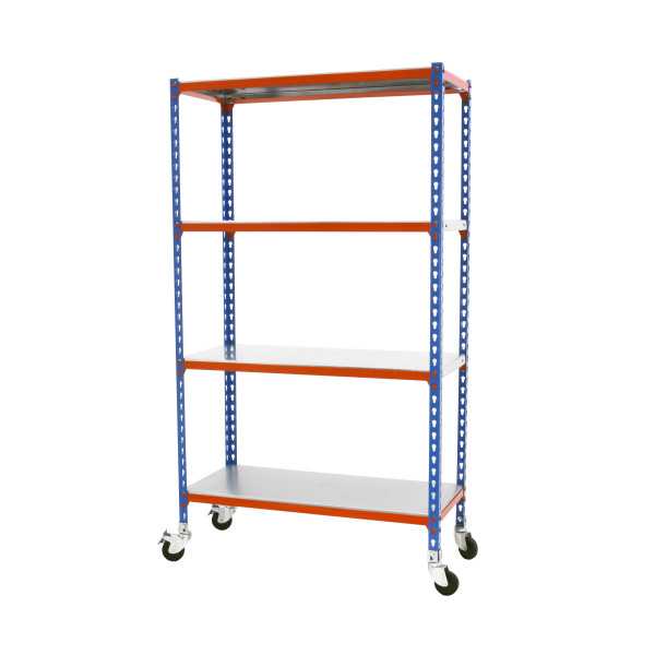 Estanteria 1575x900x500 SIMONCLICK MOBILE 4/500 1500 AZUL/NARANJA/GALV marca SIMONRACK