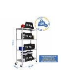 Estanteria 1575x900x500 SIMONCLICK MOBILE 4/500 1500 GALVA marca SIMONRACK