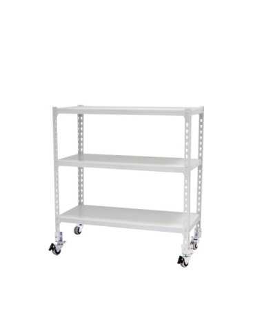 Estanteria 975x800x300 SIMONCLICK MOBILE MINI 3/300 900 BLANCO/BLANCO marca SIMONRACK 2