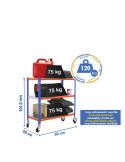 Estanteria 975x800x500 SIMONCLICK MOBILE MINI 3/500 900 AZUL/NAR/GAL marca SIMONRACK