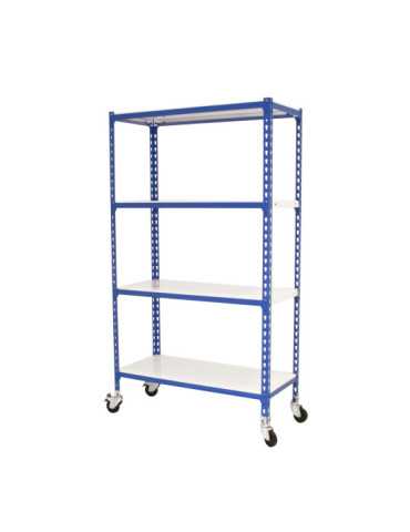 Estanteria 1575x800x300 SIMONCLICK MOBILE MINI 4/300 1500 AZUL/BLANCO marca SIMONRACK 2