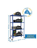 Estanteria 1575x800x400 SIMONCLICK MOBILE MINI 4/400 1500 AZUL/BLANCO marca SIMONRACK