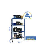 Estanteria 1575x800x500 SIMONCLICK MOBILE MINI 4/500 1500 AZUL/GALVA marca SIMONRACK