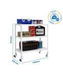 Estanteria 975x1100x300 SIMONCLICK MOBILE SUPERPLUS 3/300 900 BCO/BCO marca SIMONRACK