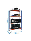 Estanteria 1575x1100x400 SIMONCLICK MOBILE SUPERPLUS 4/400 1500 AZ/NA/G marca SIMONRACK