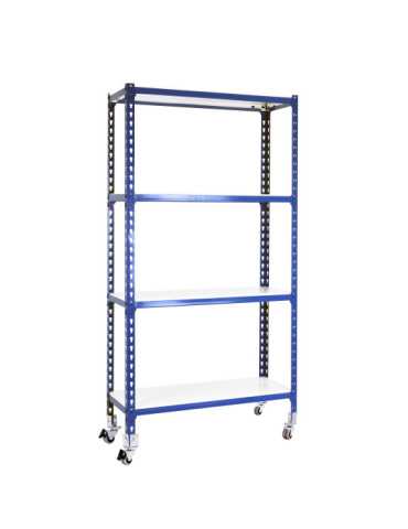Estanteria 1575x1100x400 SIMONCLICK MOBILE SUPERPLUS 4/400 1500 AZU/BLA marca SIMONRACK 2