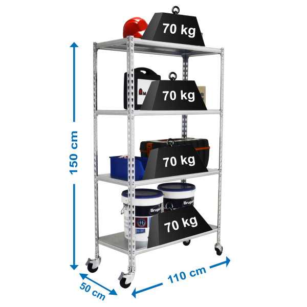 Estanteria 1575x1100x500 SIMONCLICK MOBILE SUPERPLUS 4/500 1500 GALVA marca SIMONRACK