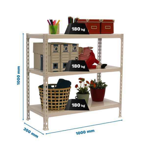 Estanteria 1000x1000x300 SIMONCLICK PLUS 3/300 1000 BLANCO/BLANCO marca SIMONRACK