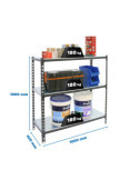 Estanteria 1000x1000x400 SIMONCLICK PLUS 3/400 1000 ANTRACITA/BLANCO marca SIMONRACK