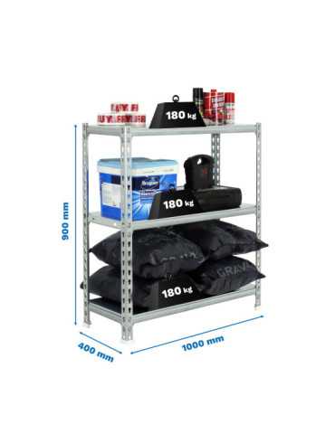 Estanteria 900x1000x400 SIMONCLICK PLUS 3/400 900 GALVA/GALVA marca SIMONRACK