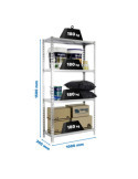 Estanteria 1500x1000x300 SIMONCLICK PLUS 4/300 1500 GALVA marca SIMONRACK