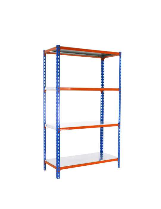 Estanteria 1500x1000x500 SIMONCLICK PLUS 4/500 1500 AZUL/NARANJA/GALVA marca SIMONRACK