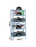 Estanteria 2000x1000x300 SIMONCLICK PLUS 5/300 AZUL/BLANCO marca SIMONRACK