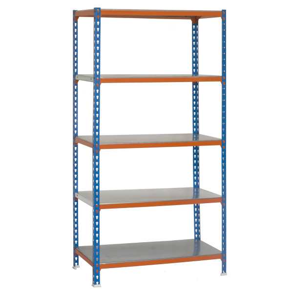 Estanteria 2000x1000x300 SIMONCLICK PLUS 5/300 AZUL/NARANJA/GALVA marca SIMONRACK