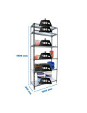 Estanteria 2500x1000x300 SIMONCLICK PLUS 6/300 ANTRACITA/BLANCO marca SIMONRACK