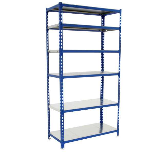 Estanteria 2500x1000x400 SIMONCLICK PLUS 6/400 AZUL/GALVA marca SIMONRACK