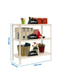 Estanteria 900x1100x300 SIMONCLICK SUPERPLUS 3/300 900 BLANCO/BLANCO marca SIMONRACK