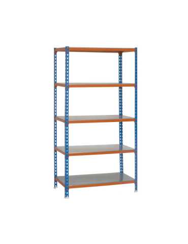 Estanteria 2000x1100x300 SIMONCLICK SUPERPLUS 5/300 AZUL/NARANJA/GALVA marca SIMONRACK 2
