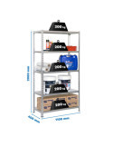 Estanteria 2000x1100x400 SIMONCLICK SUPERPLUS 5/400 GALVA/GALVA marca SIMONRACK