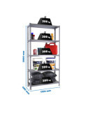 Estanteria 2000x1100x400 SIMONCLICK SUPERPLUS 5/400 GRIS/GRIS marca SIMONRACK