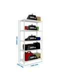 Estanteria 2000x1100x500 SIMONCLICK SUPERPLUS 5/500 BLANCO/BLANCO marca SIMONRACK