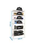 Estanteria 2500x1100x300 SIMONCLICK SUPERPLUS 6/300 BLANCO/BLANCO marca SIMONRACK