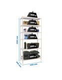 Estanteria 2500x1100x400 SIMONCLICK SUPERPLUS 6/400 BLANCO/BLANCO marca SIMONRACK