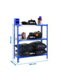 Estanteria 900x900x500 MADERCLICK 3/500 900 AZUL/MADERA marca SIMONRACK