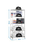 Estanteria 1800x900x300 MADERCLICK 5/300 GALVA/MADERA marca SIMONRACK