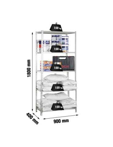 Estanteria 1800x900x400 MADERCLICK 5/400 GALVA/MADERA marca SIMONRACK