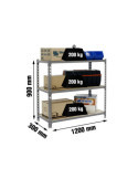 Estanteria 900x1200x300 MADERCLICK MEGAPLUS 3/300 900 GRIS/MADERA marca SIMONRACK