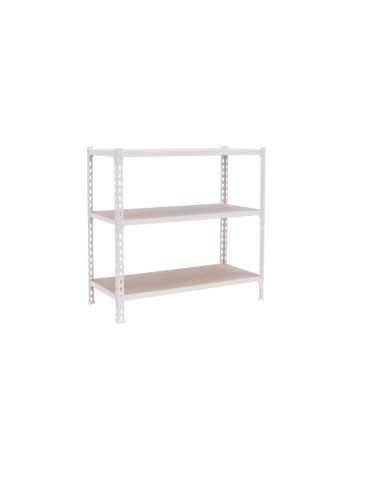 Estanteria 900x1200x400 MADERCLICK MEGAPLUS 3/400 900 BLANCO/MADERA marca SIMONRACK 2