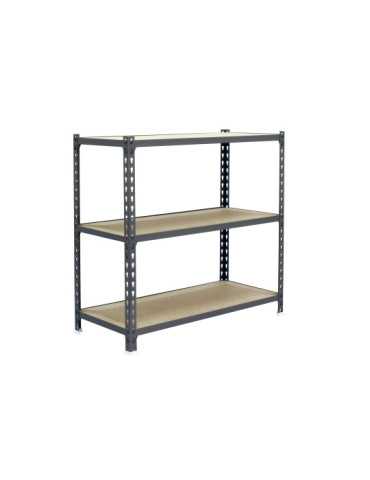 Estanteria 900x1200x400 MADERCLICK MEGAPLUS 3/400 900 GRIS/MADERA marca SIMONRACK 2