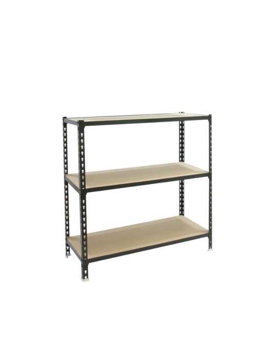 Estanteria 900x1200x500 MADERCLICK MEGAPLUS 3/500 900 ANTRACITA/MADERA marca SIMONRACK