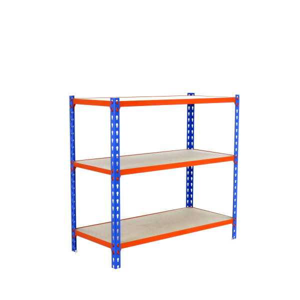 Estanteria 900x1200x500 MADERCLICK MEGAPLUS 3/500 900 AZUL/NARANJ/MAD marca SIMONRACK