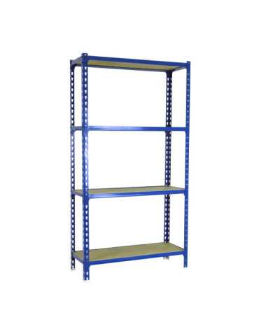 Estanteria 1500x1200x400 MADERCLICK MEGAPLUS 4/400 1500 AZUL/MADERA marca SIMONRACK 2