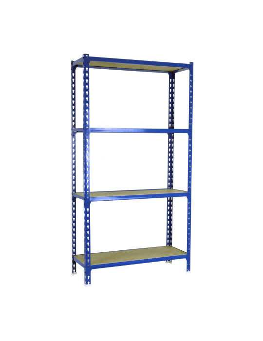 Estanteria 1500x1200x400 MADERCLICK MEGAPLUS 4/400 1500 AZUL/MADERA marca SIMONRACK