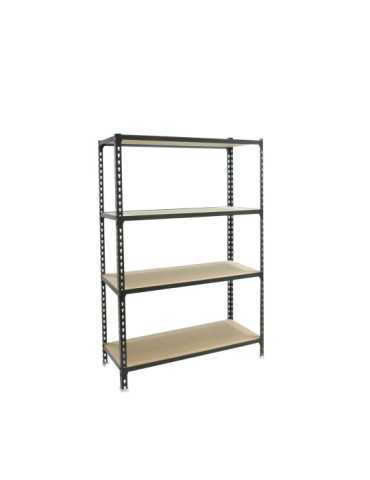 Estanteria 1500x1200x500 MADERCLICK MEGAPLUS 4/500 1500 ANTRACITA/MAD marca SIMONRACK 2