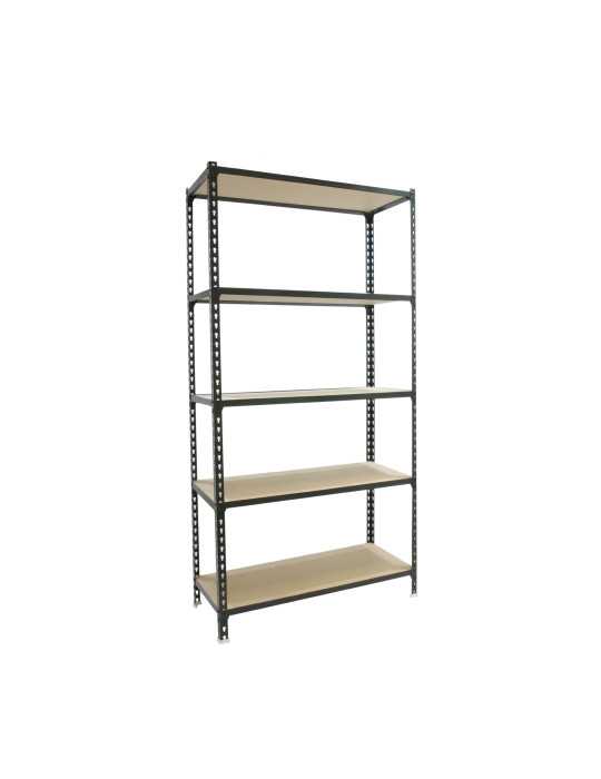 Estanteria 2000x1200x300 MADERCLICK MEGAPLUS 5/300 ANTRACITA/MADERA marca SIMONRACK