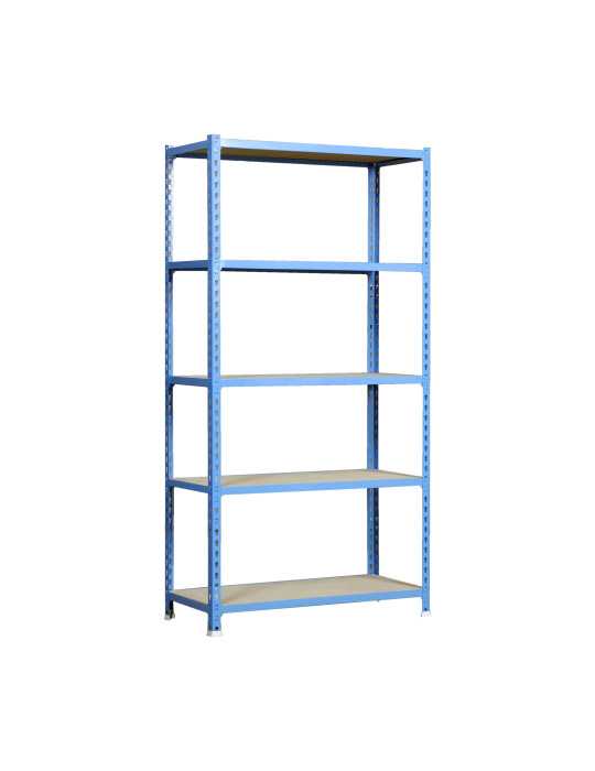 Estanteria 2000x1200x300 MADERCLICK MEGAPLUS 5/300 AZUL/MADERA marca SIMONRACK